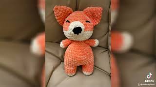 Fox crochet toy for a little one