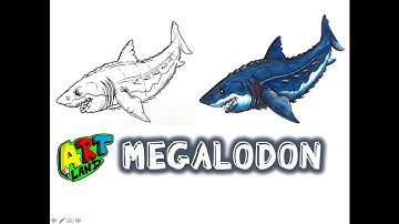 How to Draw a MEGALODON