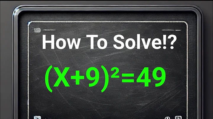 Solving (X + 9)² = 49 in Simple Steps | Math Tutorial
