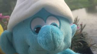 Clumsy Smurf And Smurfette Plush Midsize Jakks Pacific