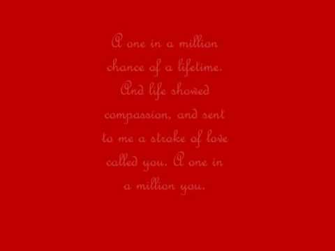 One In A Million You by Larry Graham (lyrics)