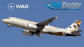 #رحلة طيران الاتحاد افتراضية MSFS2020 Flight No. ETD357 From OMAA TO OERK 'IVAO Online '