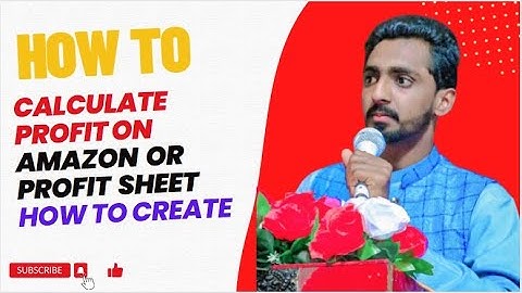 Create Amazon FBA Profit Calculation & Product Record Sheet |  How to create profit Excel sheet