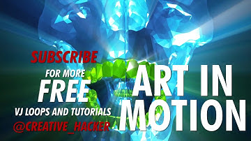 FREE SKULL VJ LOOP 3D ANIMATION GREENSCREEN