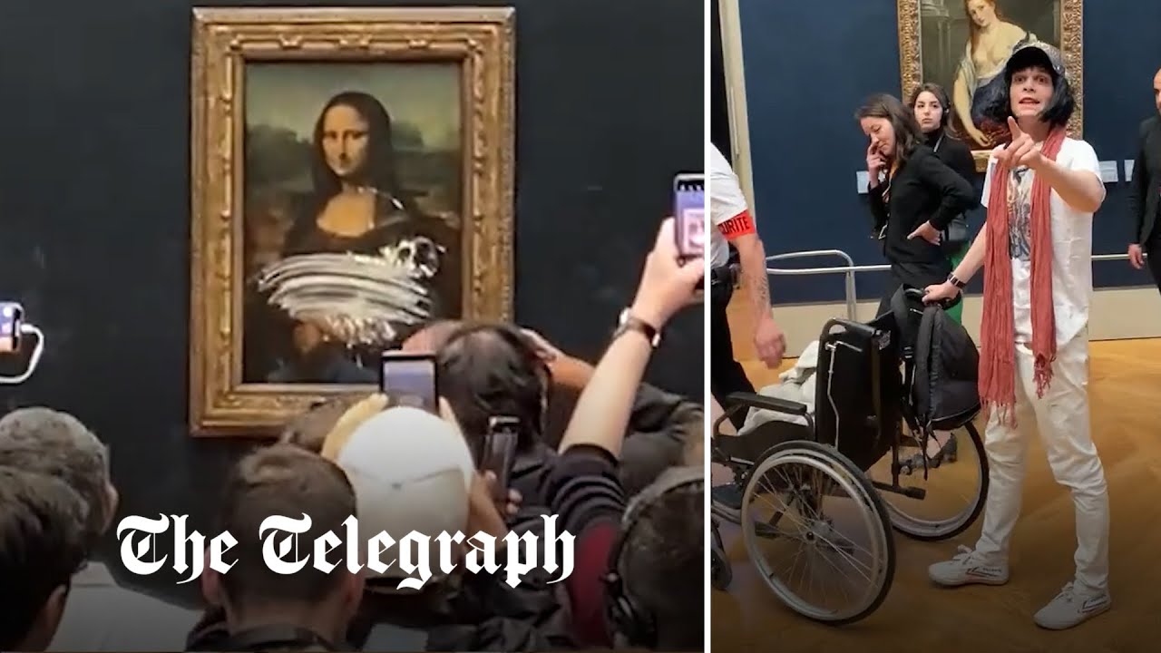 Climate Change Activist Smeared Cake On The Mona Lisa