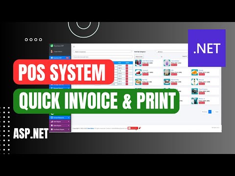 POS System | Quick Invoice & Print | ASP.NET | MSSQL | Code First | Business ERP