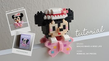 How to Build Minnie Butterfly PC Deco | Bricks Make a Wise Life W2605-02 Tutorial Hang On Pendant