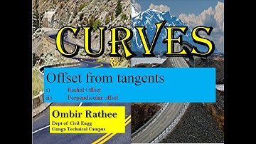 Setting out of linear curve | Offsets from tangents - Radial offset & Perpendicular offset methods