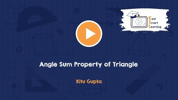 Angle Sum Property Of Triangles