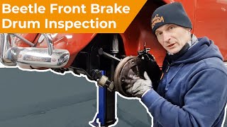 How To Check The Front Brake Drums On A VW Beetle