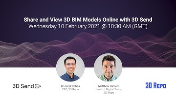 Webinar: Share and View 3D BIM Models online with 3D Send