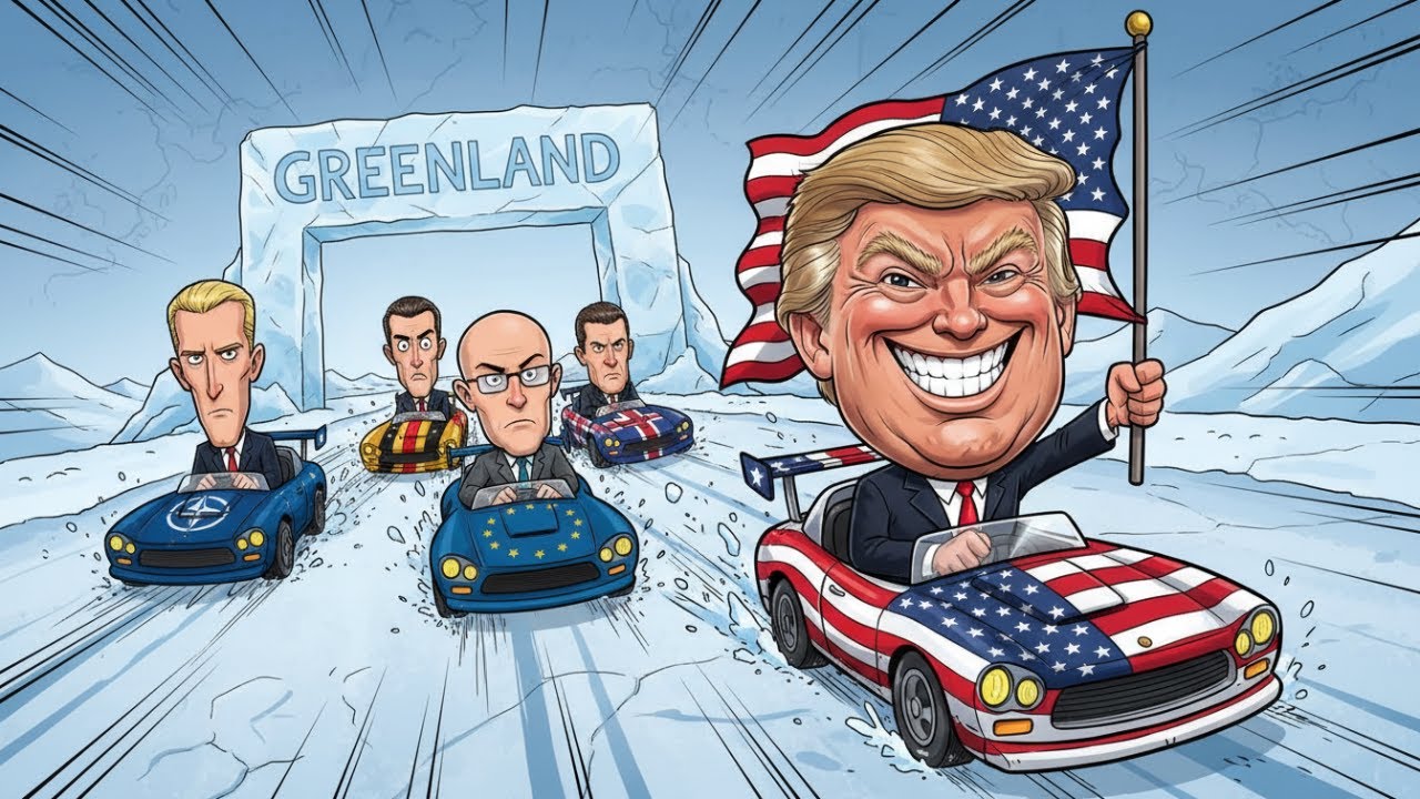 Greenland in Political Cartoons | Satire on Power, NATO & Global Politics