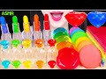 ASMR RAINBOW EDIBLE PERFUME BOTTLE JELLY, EDIBLE LIPSTICK 무지개 먹는 향수병, 무지개 먹는 립스틱 먹방 EATING SOUNDS