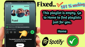 Spotify Playlist Empty error (2025) | How To Fix Spotify Playlist Empty Problem | Spotify Not Workin