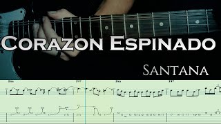 Corazon Espinado - Santana | Full TAB | Guitar Cover | Guitar Tutorial | Lesson | Sheet | Guitarra Resimi