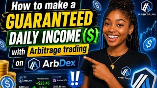Video tutorial on how to make daily profit using crypto Arbitrage trading on Arbdex