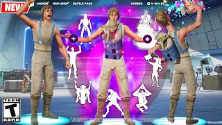 New LUKE and YODA Fortnite doing all Built-In Emotes and Funny Dances シ