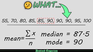 What is the difference between Mean, Median & Mode?