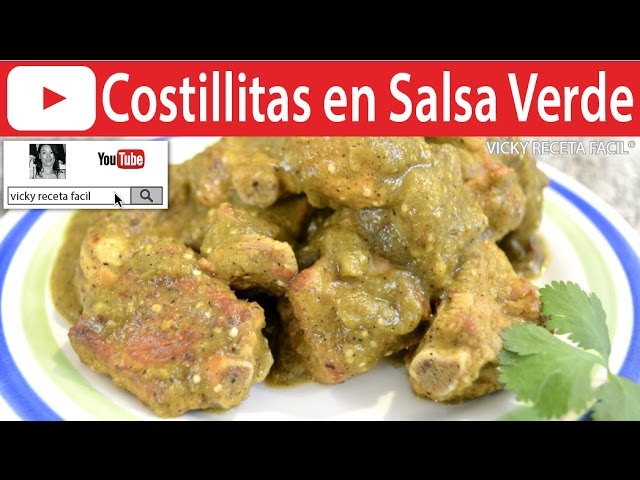 CÓMO HACER COSTILLITAS EN SALSA VERDE | Vicky Receta Facil | VICKY RECETA FACIL