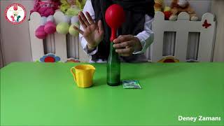 Deney Zamanı Sirke Ve Karbonatla Balon Şişirme Çocuk Gelişimi-01.10.2020
