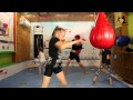 47 punches less than 30 seconds with one hand using weights