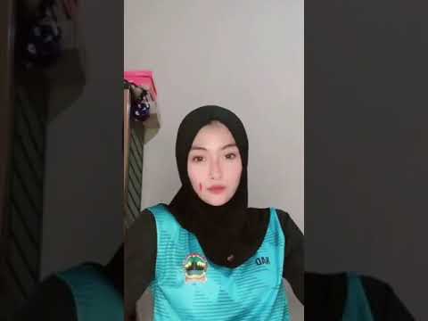 goyangan jilbab ketat cantik senam pagi