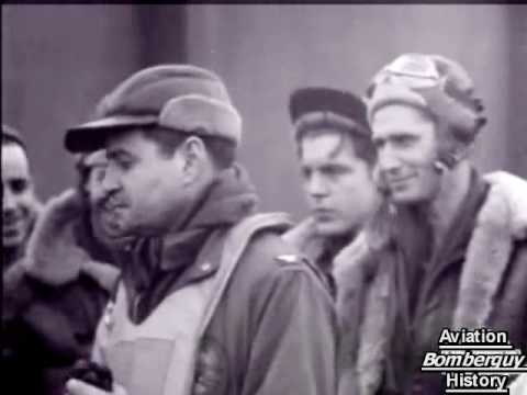 Wednesday, January 27, 1943: The first USAAF raid over a German target is carried out. A total of 55 American bombers raid Wilhelmshaven, losing 3 bombers and claiming 22 German planes shot down. This clip contains the unedited crew interviews following the raid. Notable is (then Colonel) Curtis Lemay referring the the raid as "rather dull". Also one Sergent uses the word "damn" during his description which is quickly re-shot and the Sergent looks at loss for words. I think this un-edited film provides a better perspective of aircrew character and personality than any other film I have seen.