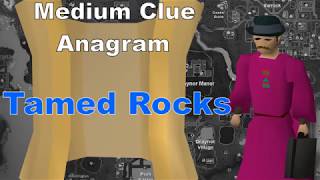 Tamed Rocks ~ Medium Clue Anagram OSRS