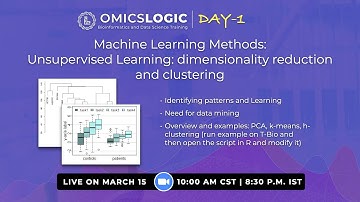 Machine Learning Methods: Unsupervised Learning: Dimensionality Reduction & Clustering