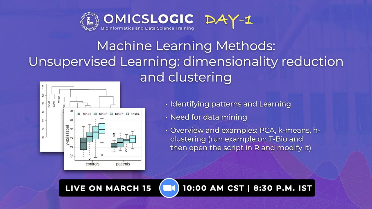 Machine Learning Methods: Unsupervised Learning: Dimensionality Reduction & Clustering