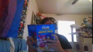 Reading the Shadow Guy and Gamma Gal book!