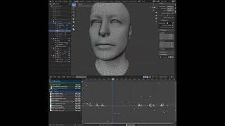 facial animaton dope sheet (blender, shape keys, graph editor)