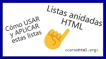 ▷ Listas Anidadas HTML | Cómo hacer una LISTA DENTRO de OTRA ✅