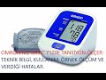 OMRON M2 BASIC 7120E TANSİYON ÖLÇER:TEKNİK BİLGİ, KULLANIM, ÖRNEK TANSİYON ÖLÇÜMÜ VE VERDİĞİ HATALAR