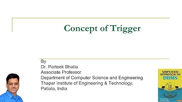 Concept of Trigger | PL/SQL | Databases | Parteek Bhatia | Simplified Approach to DBMS