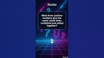 🤔 Riddle Time: What three positive numbers give the same result when multiplied and added together?