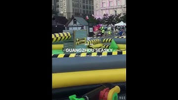 Inflatable meltdown game