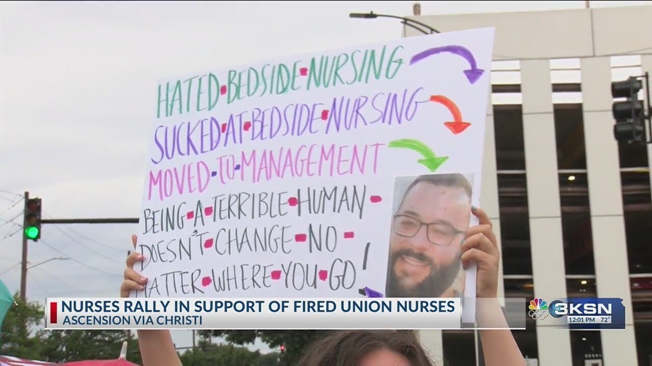 Via Christi nurses hold rally in support of fired co-workers, patient ...