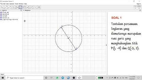 Penggunaan Aplikasi Geogebra Pada Persamaan Lingkaran