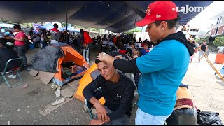 Cientos de migrantes cruzan el estado de Oaxaca a diario