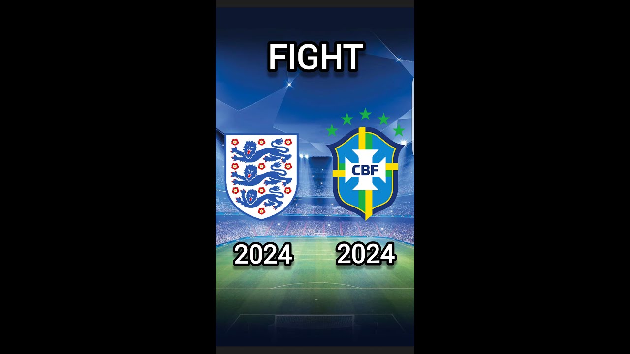 ⁣England VS Brazil 🔥😈 #shorts #football #england #brazil