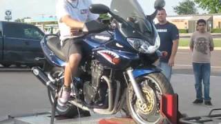 Suzuki Bandit 1200 on a dyno