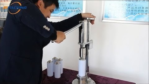 Manual Crimping Machine for Aerosol Cans