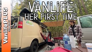 Vanlife Around Camp and Her FIRST TIME