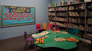 Exploring an Abandoned Elementary School - Found Entire Room of Trampolines!