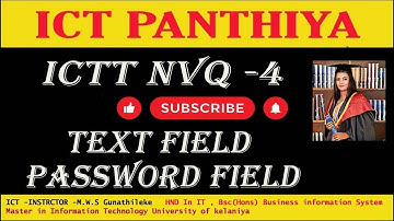 WEB DESIGN IN SINHALA PART 10  TEXT FIELD /PASSWORD FIELD ETC  ICT Panthiya