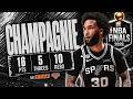 Julian Champagnie 16 pts 5 threes 10 rebs vs Knicks 2026 Finals G1