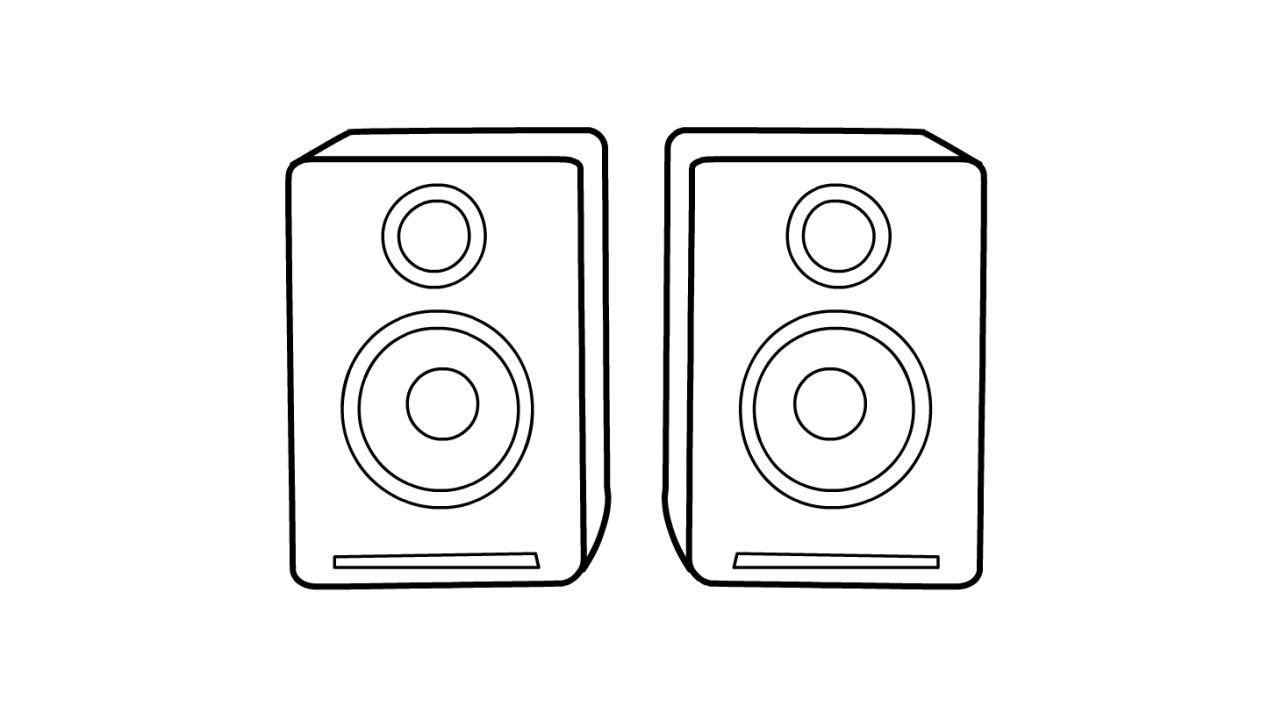 How To Draw Speakers