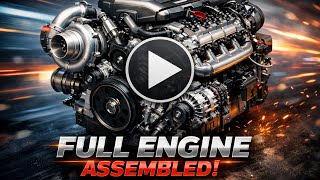 Full Engine Assembled Kaise Hota Hai? | Complete Engine Assembly Process dekhe aur jaane🔧#automobile