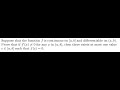 Real Analysis Problem 5 (MVT)